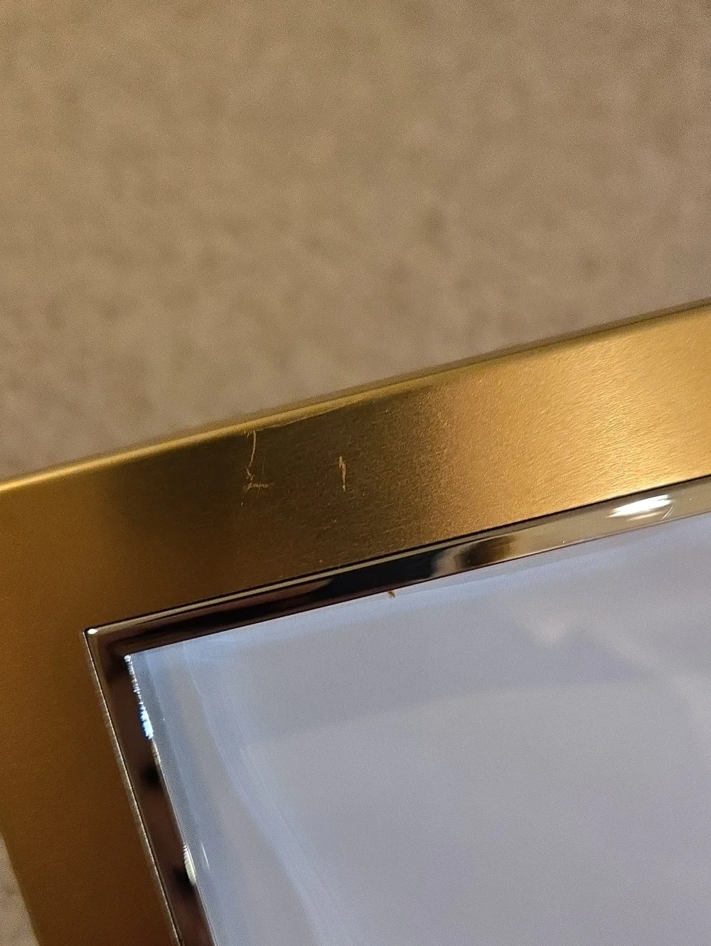 Brushed Brass & Silvertone Frame - 4.5